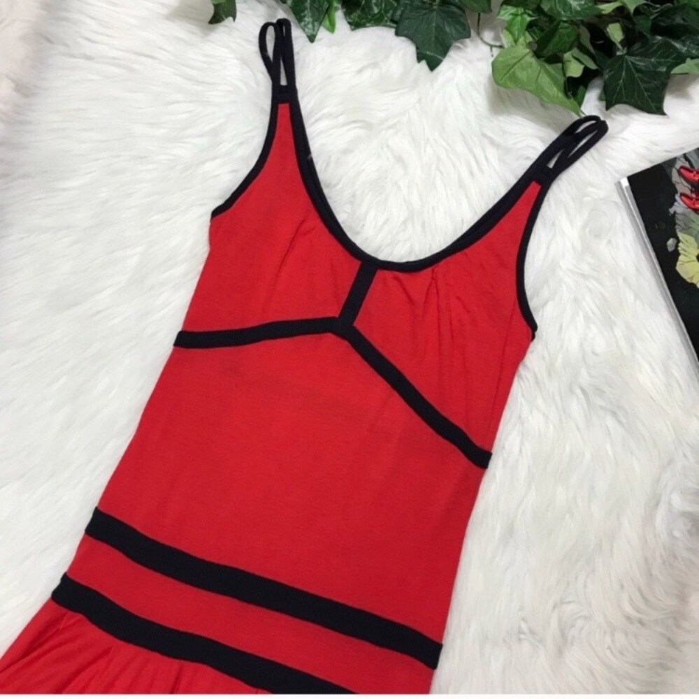 Diane Von Furstenberg Red Jersey Knit Sundress - Picture 2 of 8